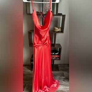 CACHÈ salmon long dress